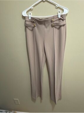 Carole Wren Women's Tailored Pants - Neutral Beige